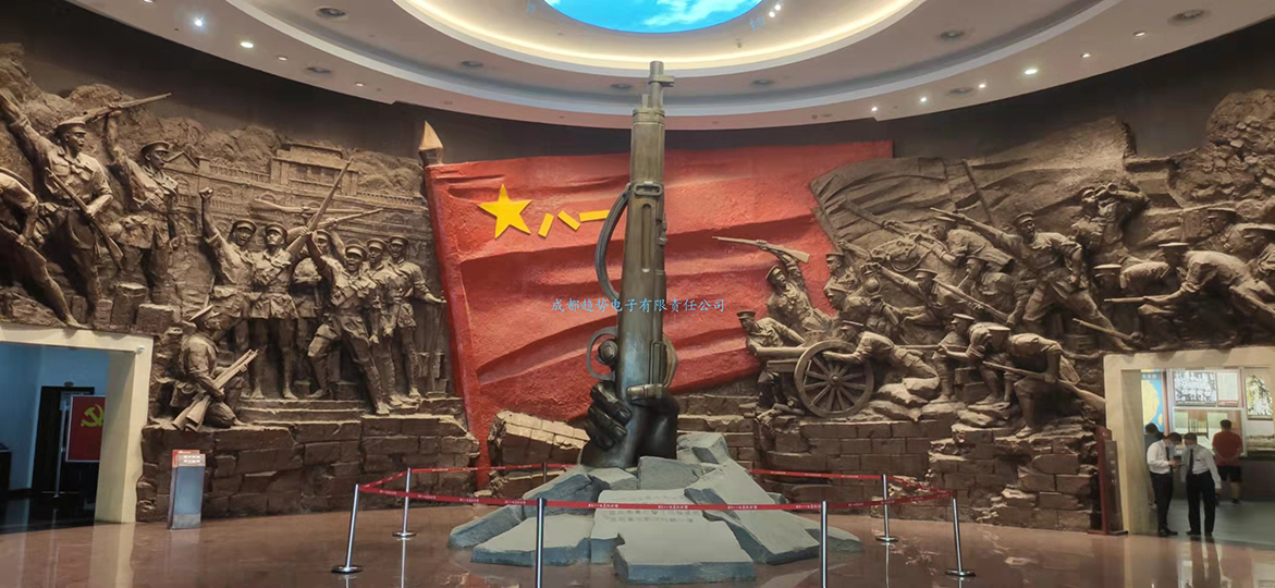 20211008江西省南昌某人武部三维数字沙盘项目交付！瞻仰南昌八一起义烈士陵园！