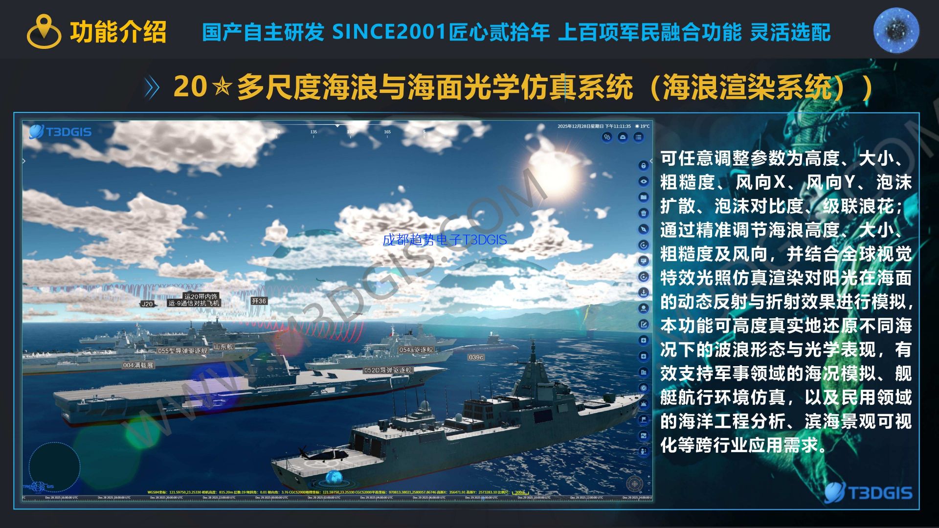T3.0 20多尺度海浪与海面光学仿真系统（海浪渲染系统）