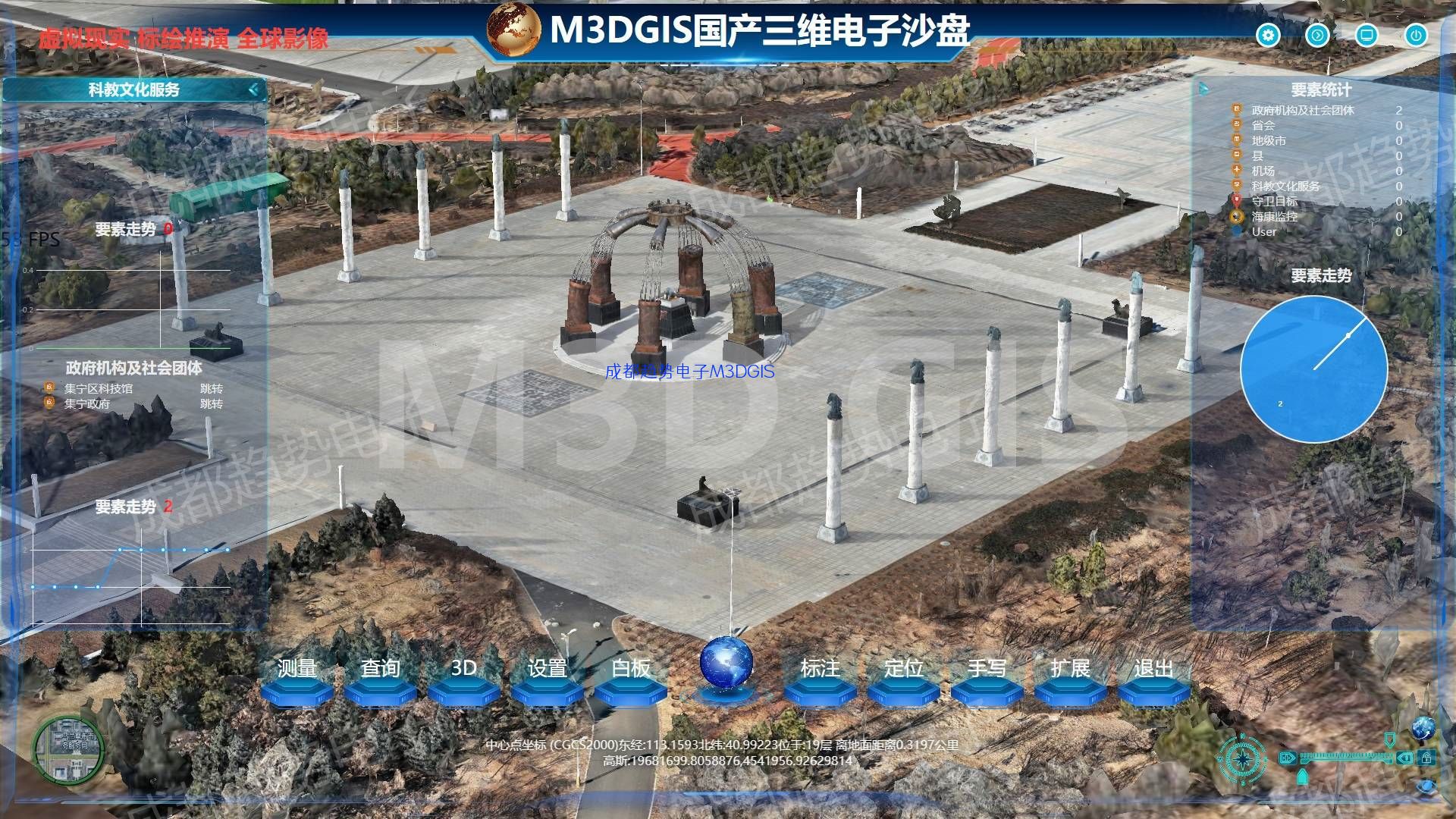 M3DGIS BASE基础版数字沙盘